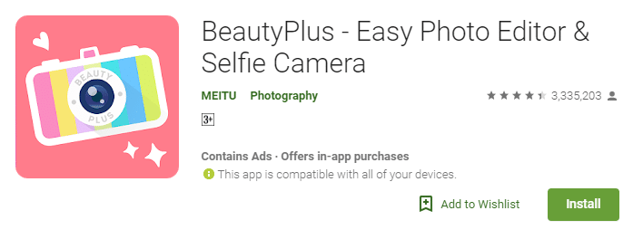 BeautyPlus - Easy Photo Editor & Selfie Camera
