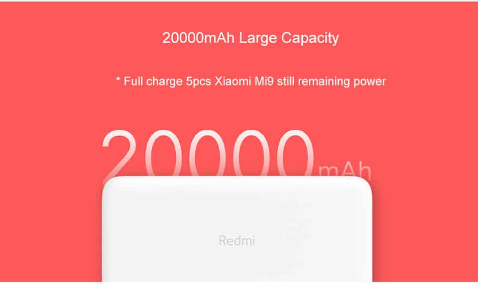 Redmi Power Bank 20000mAh SOP