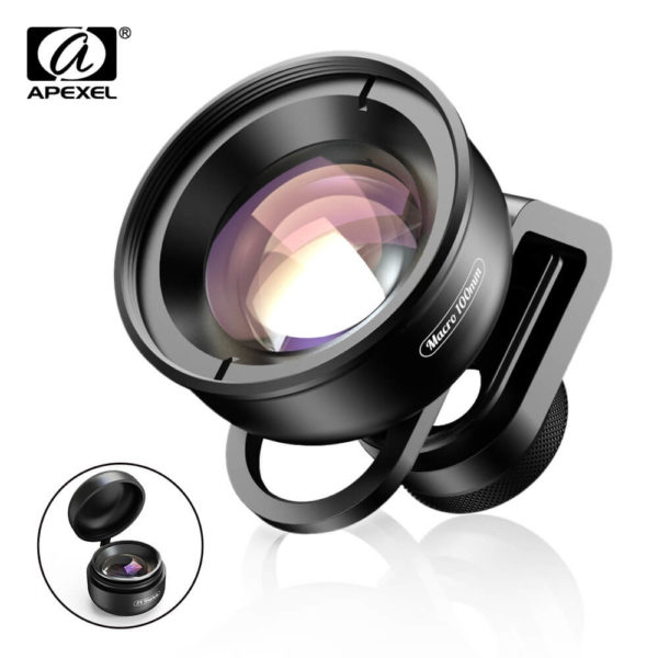 Apexel 100mm 10x Professional 4K Macro Lens for SmartPhone SOP