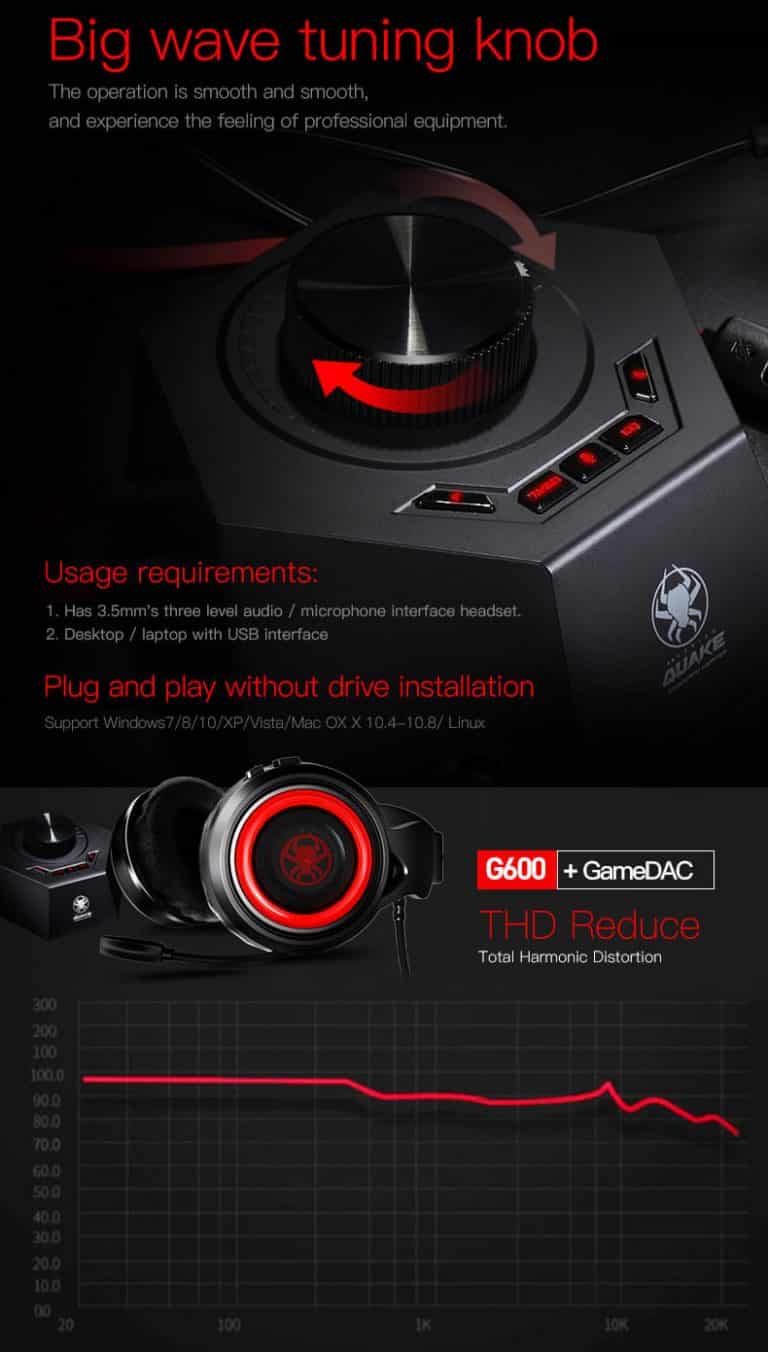 PLEXTONE G600 Gaming Wired Dynamic Headphone LED Price in Bangladesh