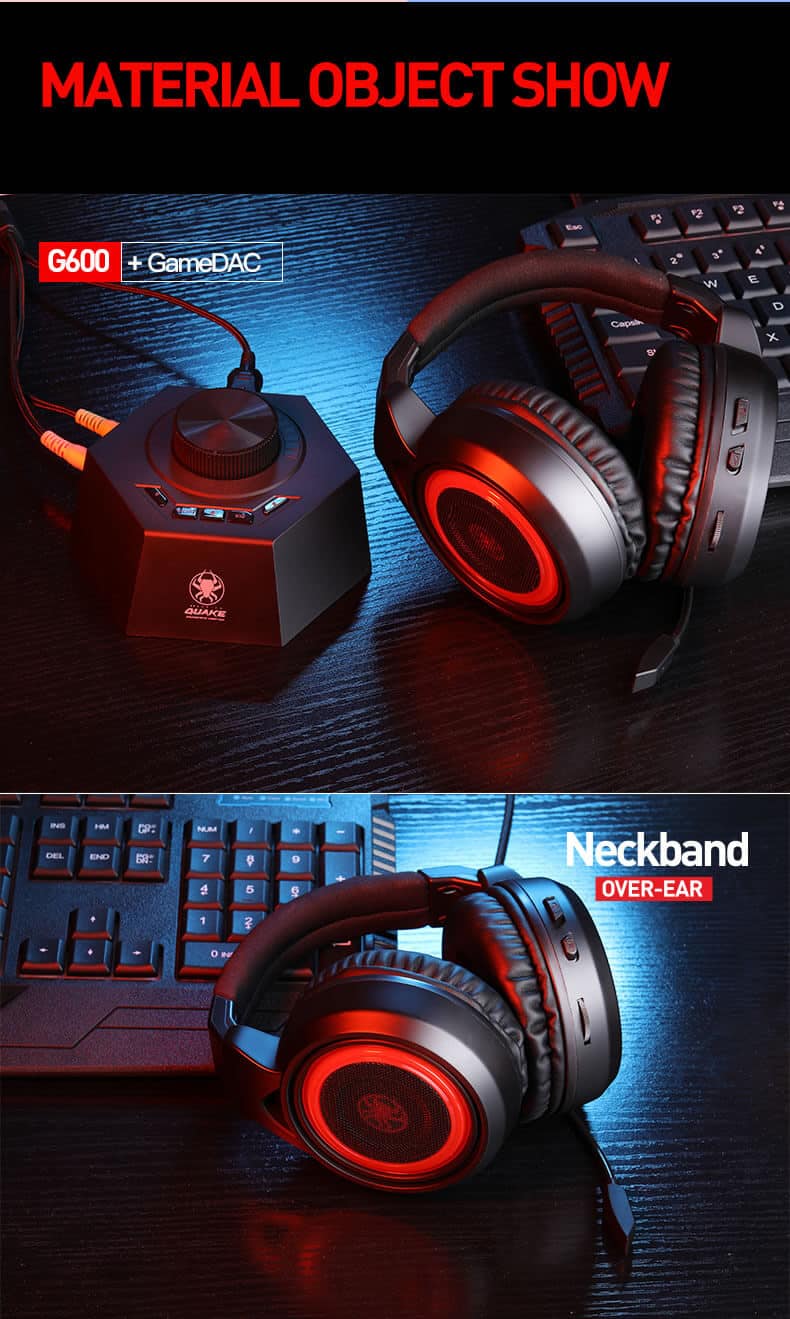 PLEXTONE G600 Gaming Wired Dynamic Headphone LED SOP