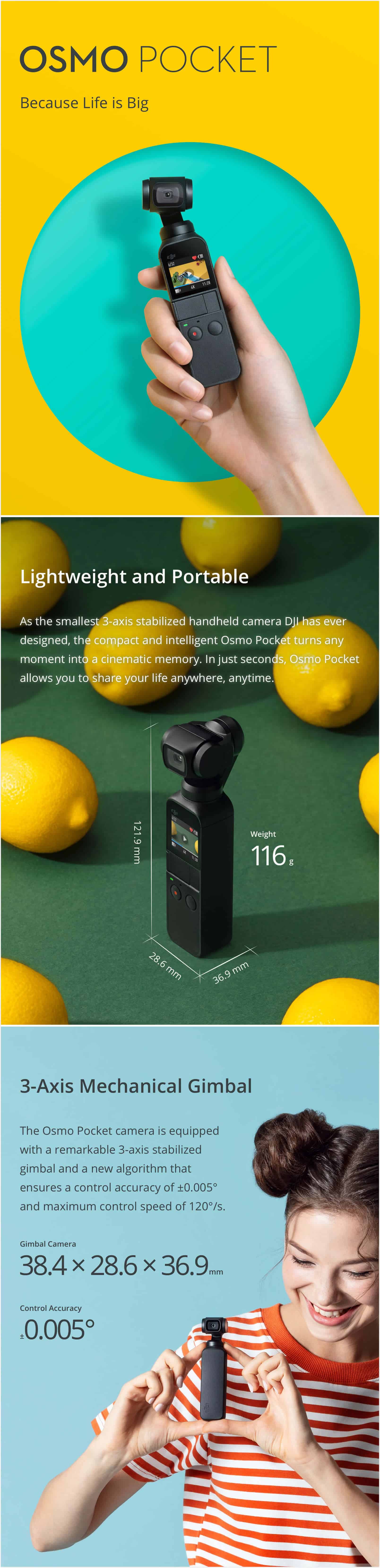 DJI Osmo Pocket 4K Action Camera SOP