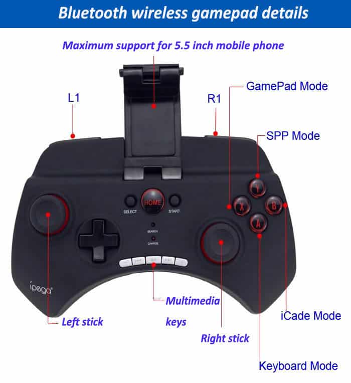 iPega PG-9025 Multimedia Bluetooth Gamepad SOP