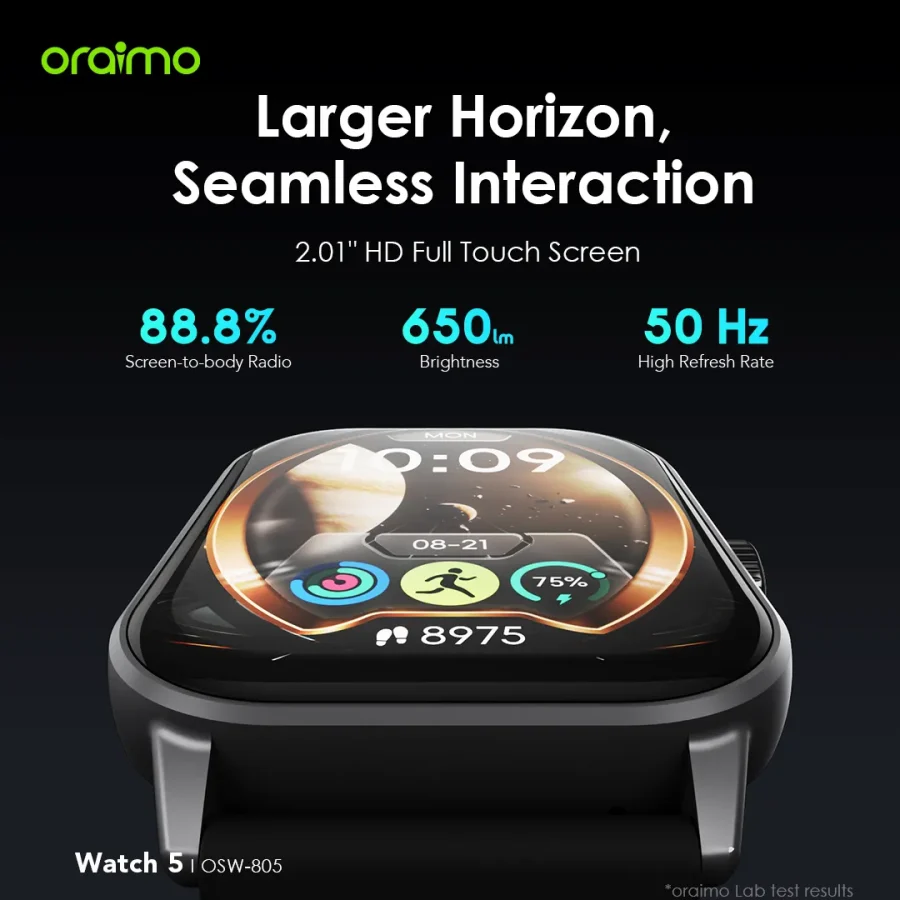 Oraimo Watch 5 Bluetooth Calling Smart Watch | OSW-805