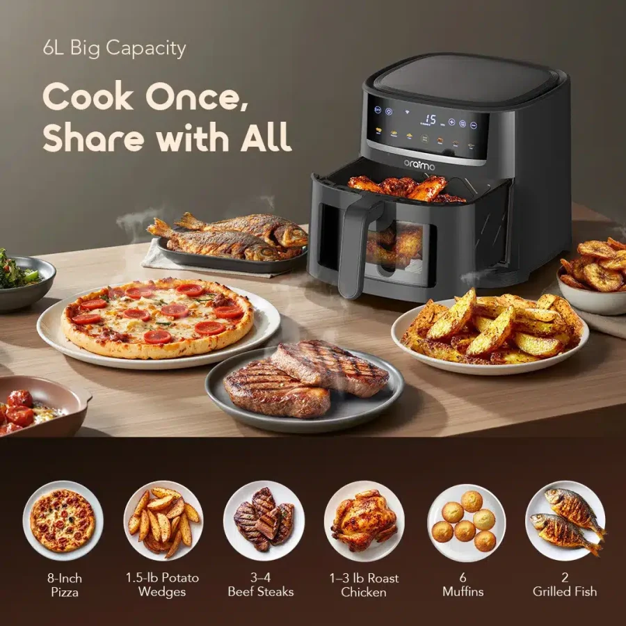 Oraimo NutriFry S1 Ultra 1500W 6L Air Fryer